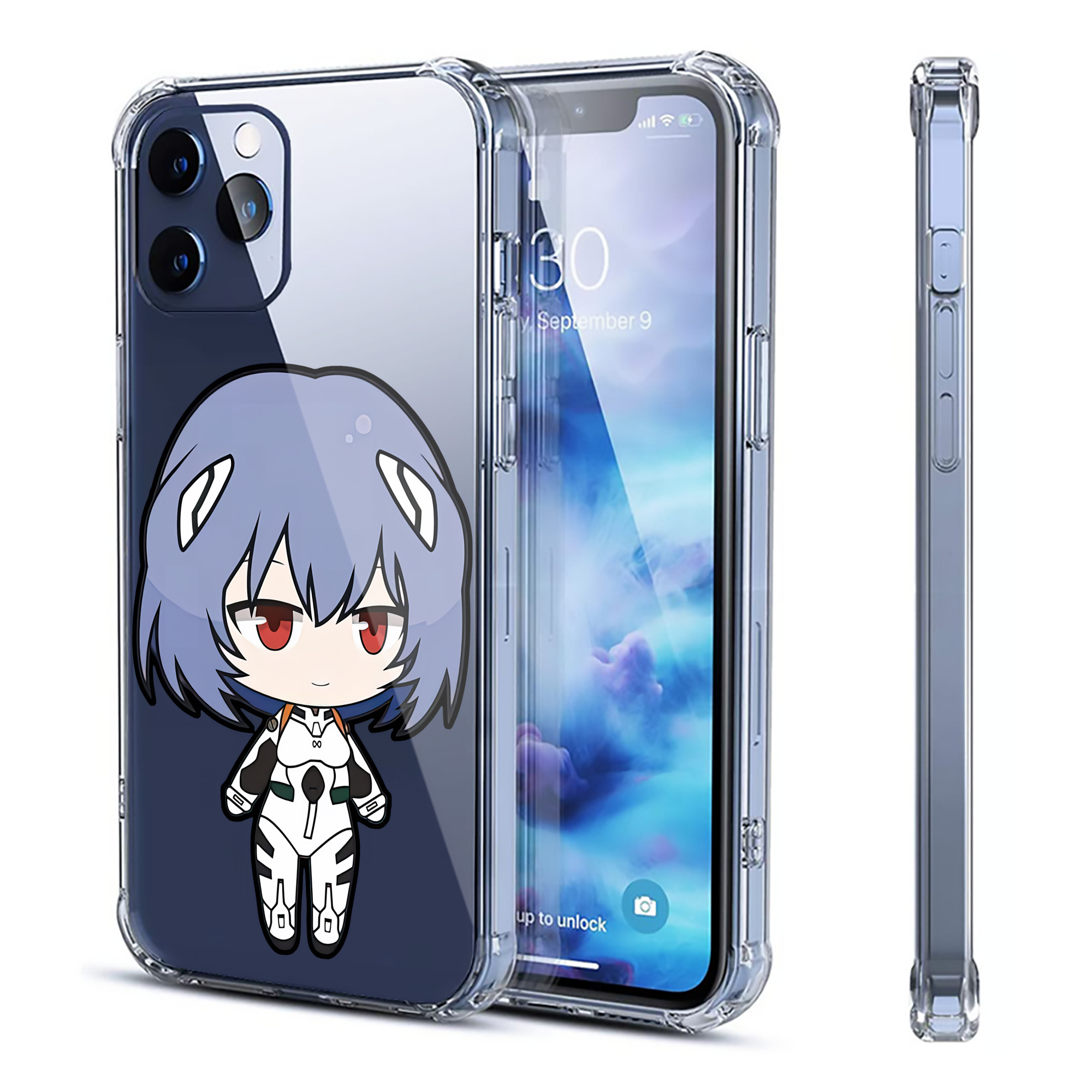 （画像用） EVA 新世紀エヴァンゲリオン 【iPhone 12シリーズ対応】透明スマホケース（クリアソフトケース）